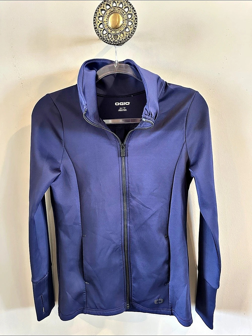 Ogio Women's Athletic Half-Zip Top Blue Size XS